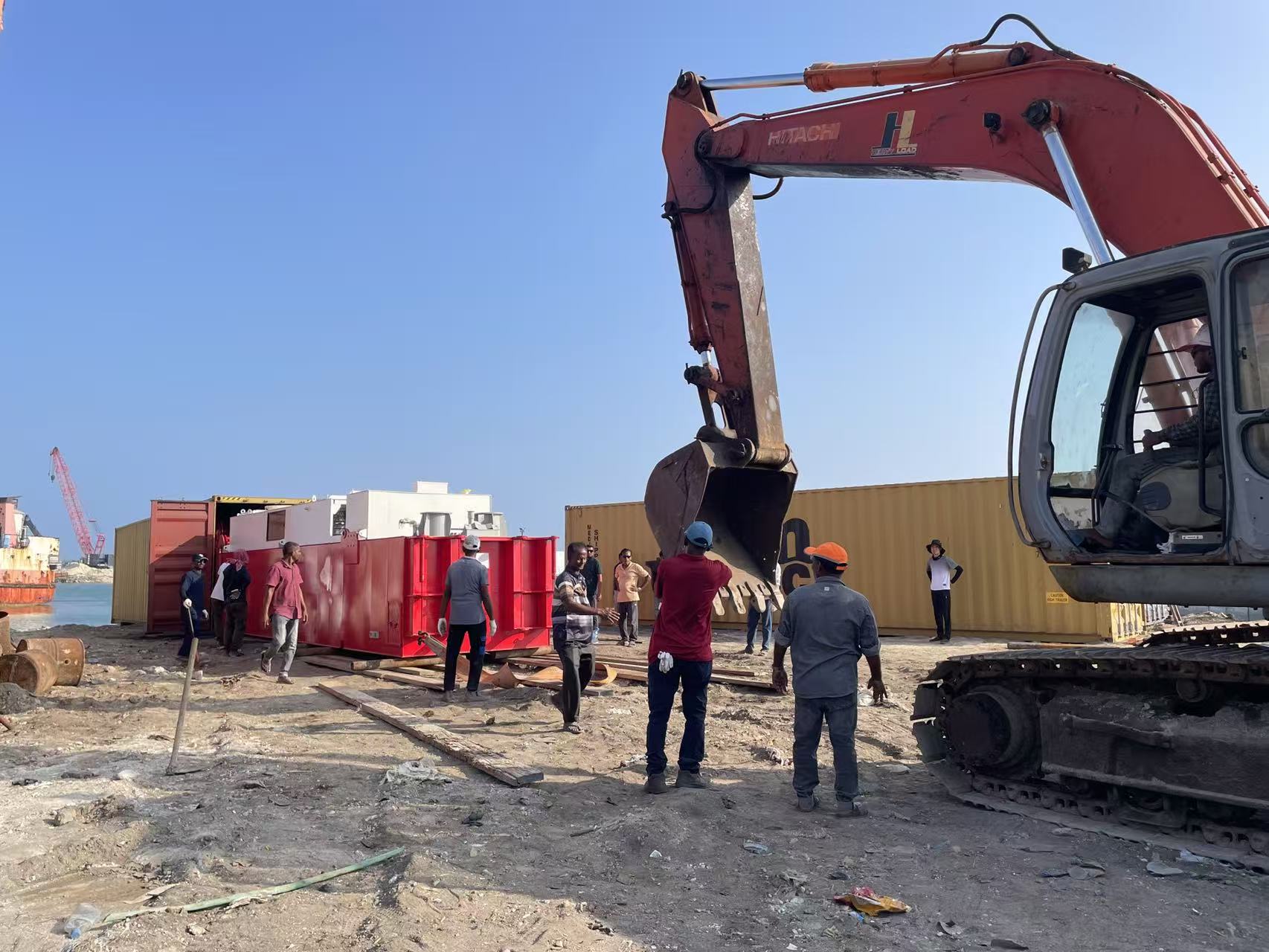 Montado em dois dias! Draga de sucção com cortador JMD350 pousa nas Maldivas para operações de dragagem