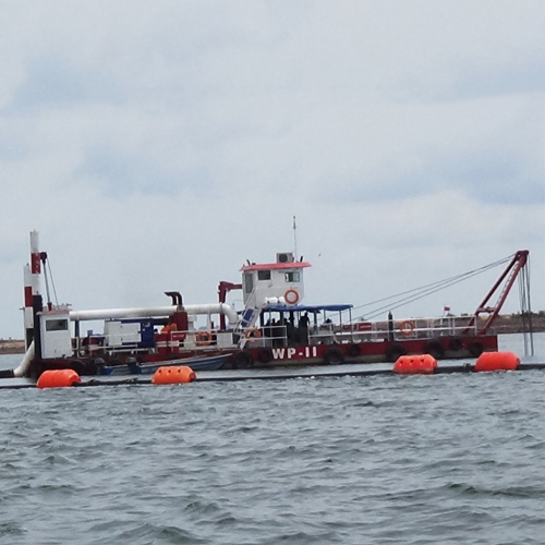 Máquina draga para sucção e dragagem de areia de rio