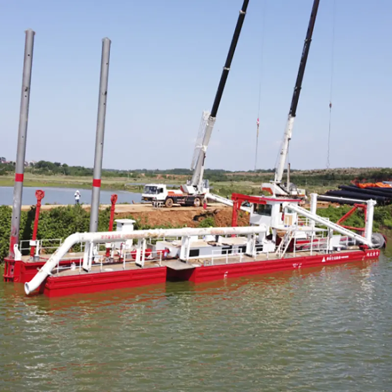 Navio de dragagem de dessastamento de rios para dragagem do rio com desempenho pesado