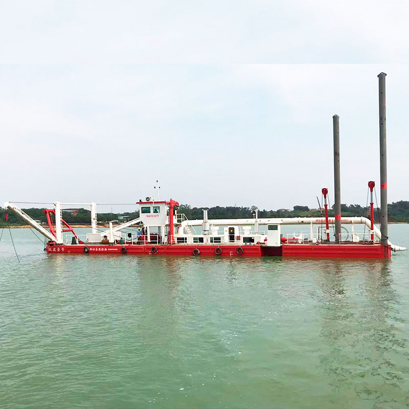 Draga de sucção e cortador de dragagem de areia de rio